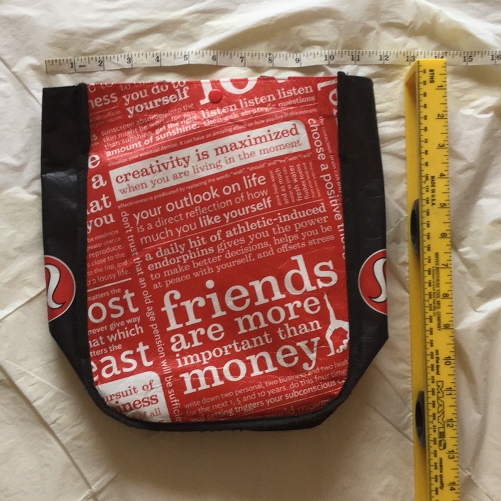 Lululemon plastic bag